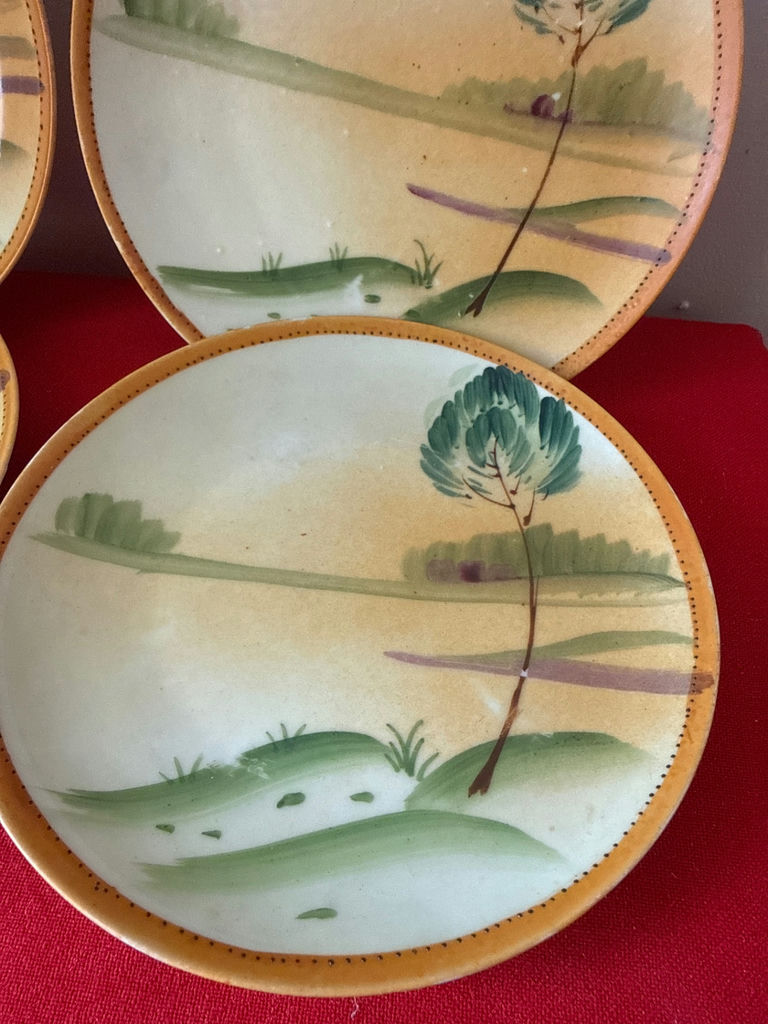 Nippon - Set of four ceramic plates with landscape scene - image 2 of 4
