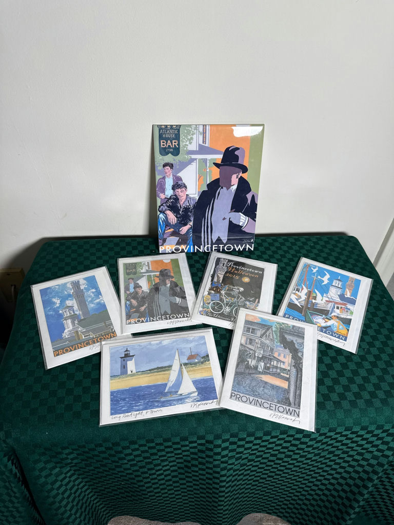 Provincetown-themed art letters (6) & decorative tile (1) - image 1 of 5