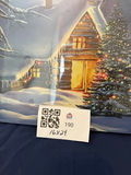 Battery-operated canvas print: winter cabin and Christmas tree - thumbnail 3 of 3