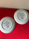 Bird-themed decorative ceramic plates with blue borders - thumbnail 7 of 7