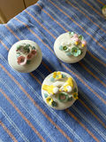 Fairy candleholders and bisque bird boxes - thumbnail 2 of 8