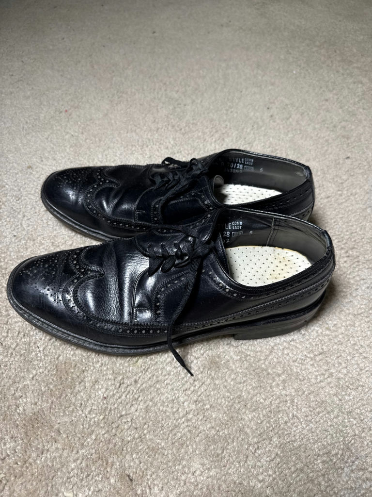 Assorted men's leather dress shoes (oxfords, loafers, and brogues) from Bill Blass and Rockport - image 5 of 20