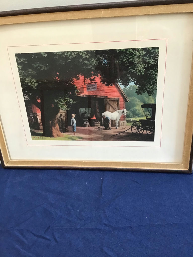 Framed Farm Scene Print 17.5x 13.5 - image 2 of 2