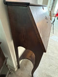 Antique wooden secretary desk with drop-front writing surface - thumbnail 5 of 5