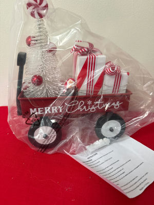 New in box - Christmas Wagon Decor with Gifts and Tree - Image 1 of 1