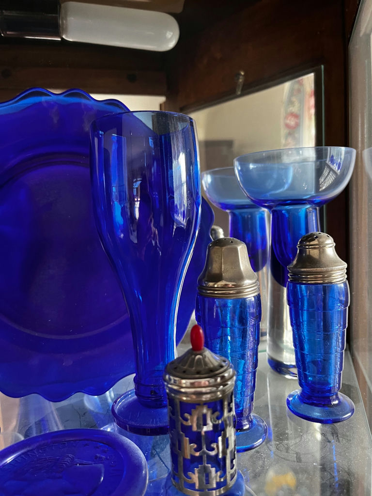 Cobalt blue glassware collection - image 2 of 3