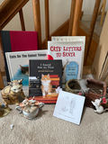 Cat Figurine Collection with Nativity Scene and Books - thumbnail 8 of 10