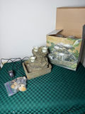 Three-tier rock-textured candle fountain - thumbnail 1 of 5