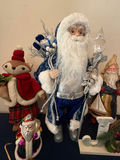 Deck the Halls holiday display with Santa figures and surroundings - thumbnail 3 of 5