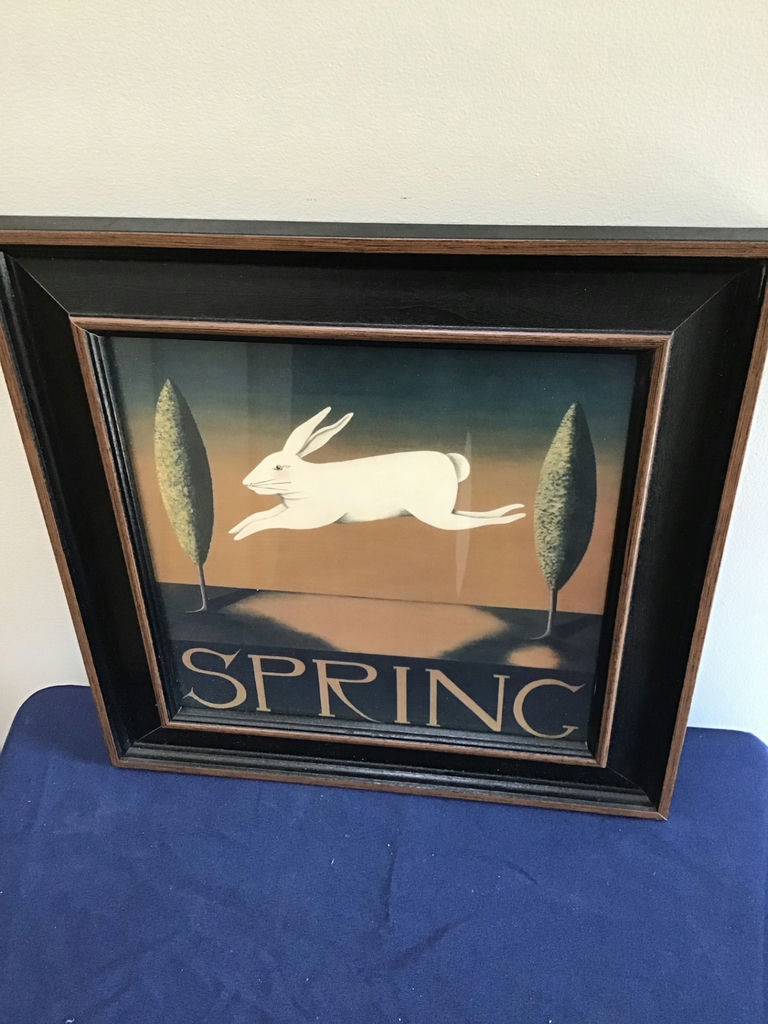 Winter and Spring Framed Prints 13.5x 13.5 - image 2 of 3