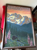 Yellowstone framed landscape print - thumbnail 1 of 3