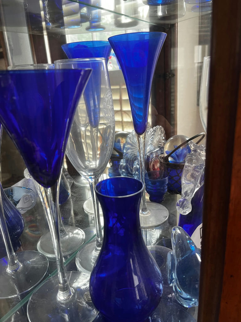 Cobalt blue glassware assortment - image 2 of 3