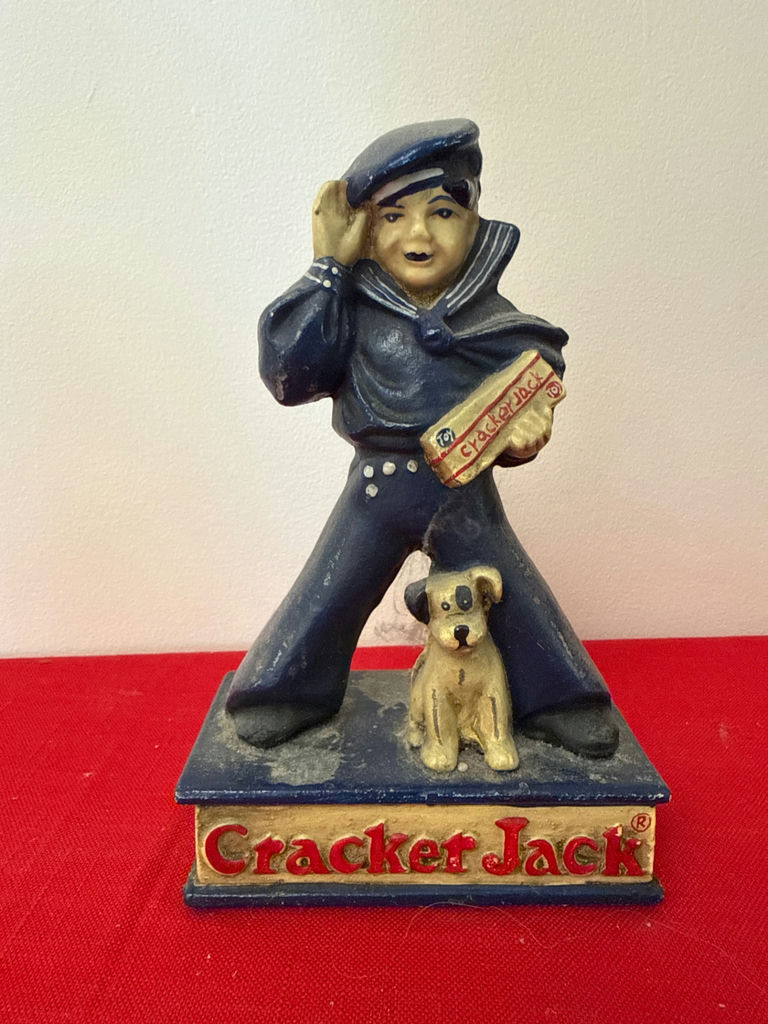 Cracker Jack Sailor and Dog Figurine door stop - image 1 of 3