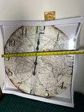 Round Vintage Map Wall Clock - thumbnail 4 of 4