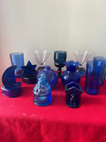 Cobalt blue glassware collection - thumbnail 1 of 3