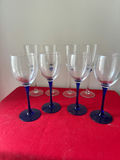 Wine glasses with cobalt-blue stems - thumbnail 2 of 4