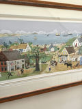 framed vintage-style scene print - thumbnail 3 of 3