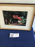 Framed Farm Scene Print 17.5x 13.5 - thumbnail 1 of 2