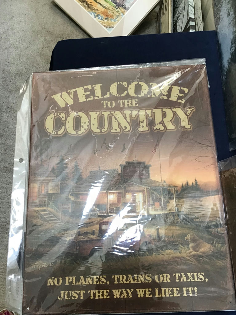 Rustic cabin-themed country decor signs 16x12.5 - image 2 of 5