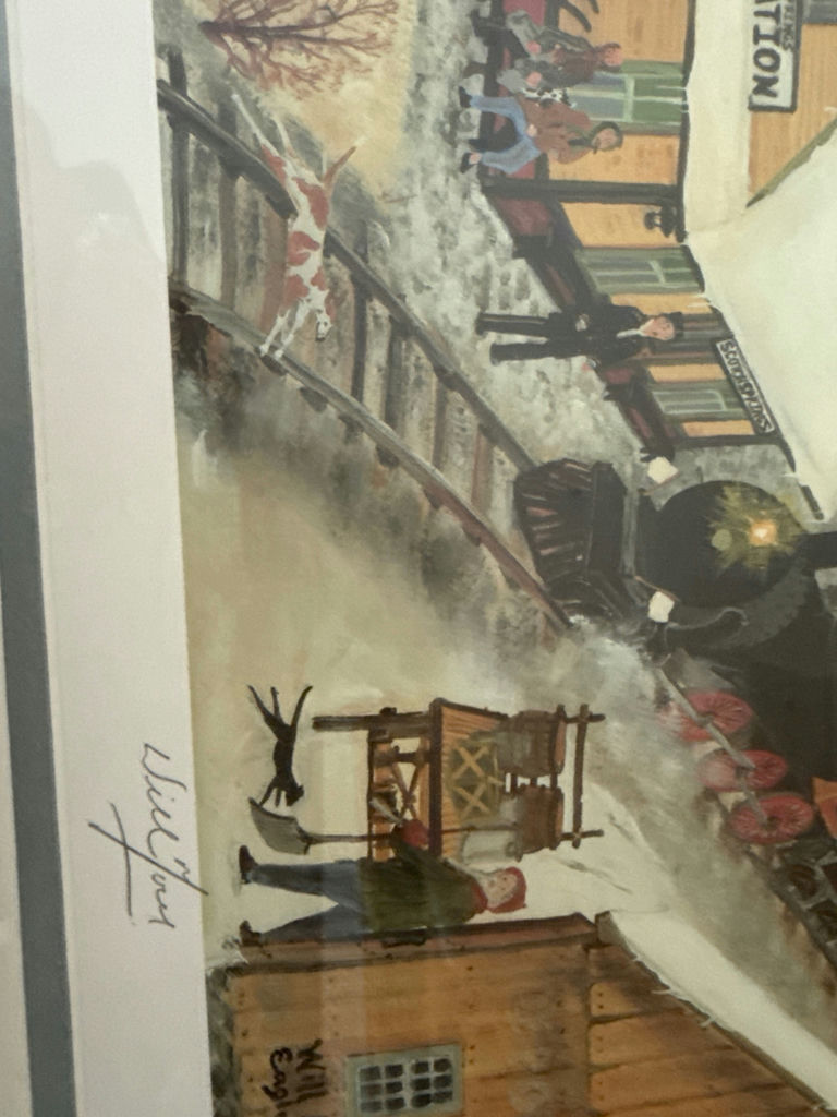 Will Moses Winter Fun - framed art print of winter village scenes - image 3 of 4