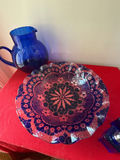 Cobalt blue glass pitcher, decorative bowl, and salt & pepper shakers - thumbnail 2 of 4