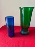 Blue and Green Glass Vases - thumbnail 1 of 1