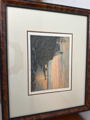 Tim Wong signed and numbered Framed coastal landscape print - Image 1 of 5
