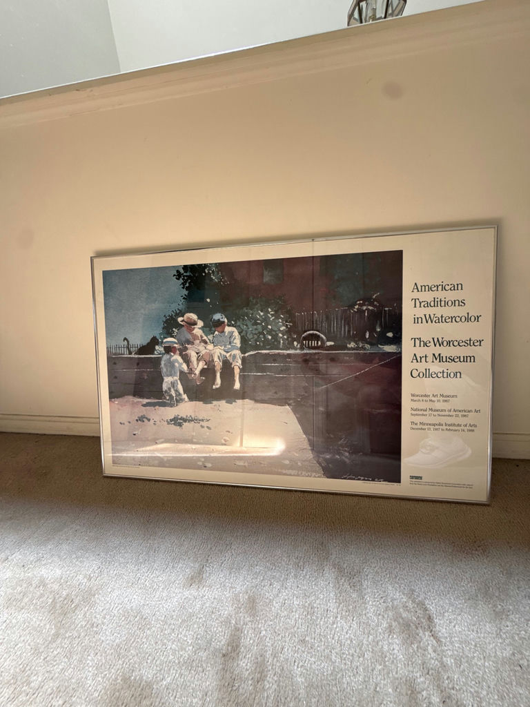 Framed Worcester Art Museum watercolor print: American Traditions in Watercolor - image 1 of 7