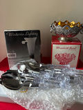 Crystal-handled flatware set with ornate silver bowl and Victorian candle lamp kit - thumbnail 1 of 2