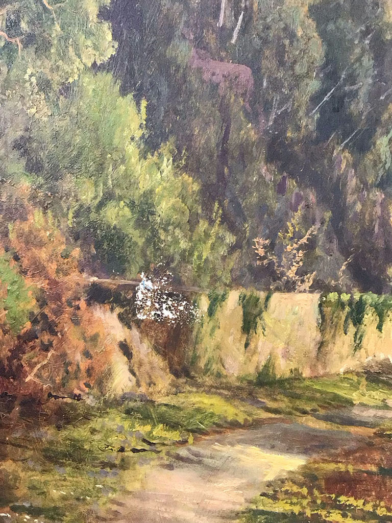 Antique Framed Paint on Canvas - image 5 of 10