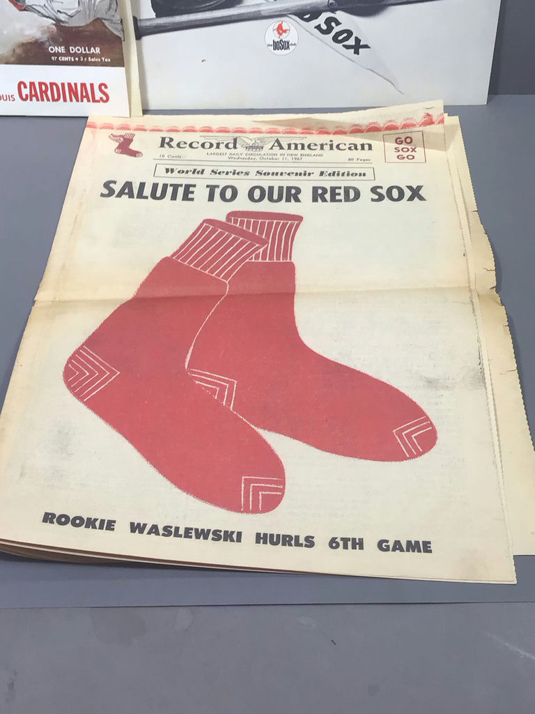 1967 Red Sox Memorabilia w/ World Series Tickets - image 2 of 22