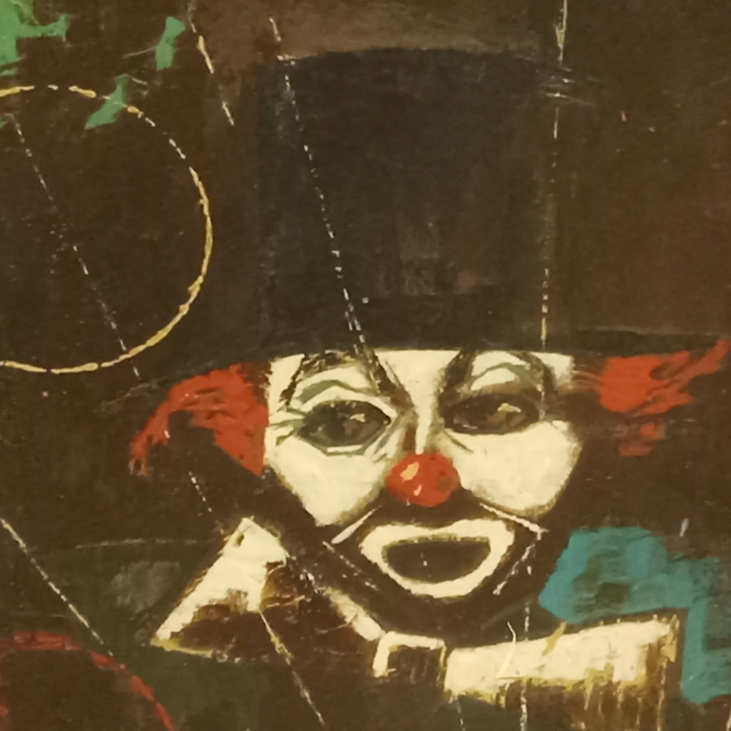 Clown with Balloons - Rita Guzzi Acrylic on Canvas - image 1 of 7
