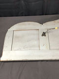 Antique Etched Glass Triptych Wall Mirror - thumbnail 8 of 10