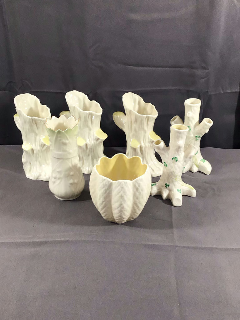 Belleek Vases & Flower Pot - image 1 of 18
