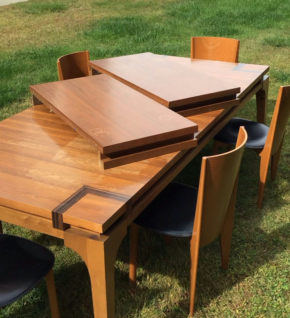 Large MCM Dining Table w/Leaves - image 4 of 13