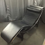 LC4 Leather & Chrome Chaise Lounger - thumbnail 1 of 13