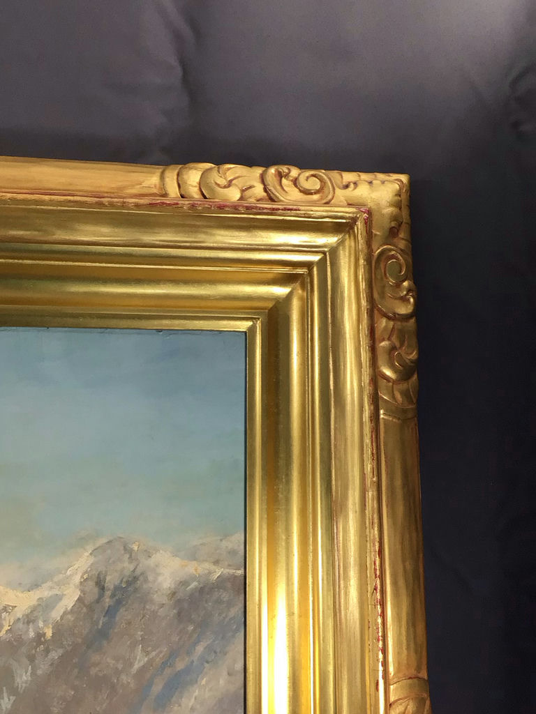 Antique Framed Paint on Canvas - image 9 of 10