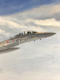 George Guzzi Original Acrylic on Canvas (1984 Fighter Jet) - thumbnail 1 of 6