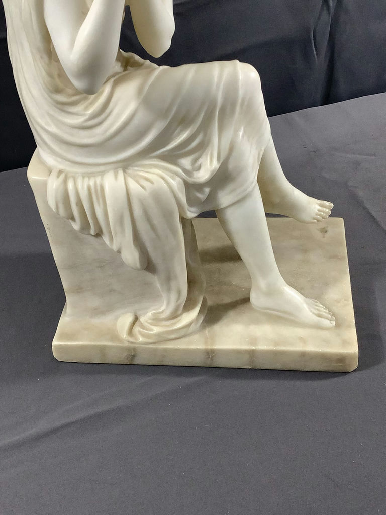 Sándor Járay Antique Alabaster Sculpture - image 4 of 11