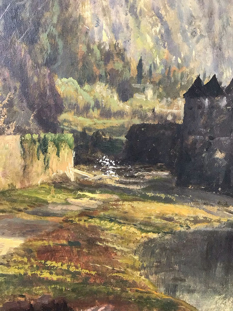 Antique Framed Paint on Canvas - image 6 of 10