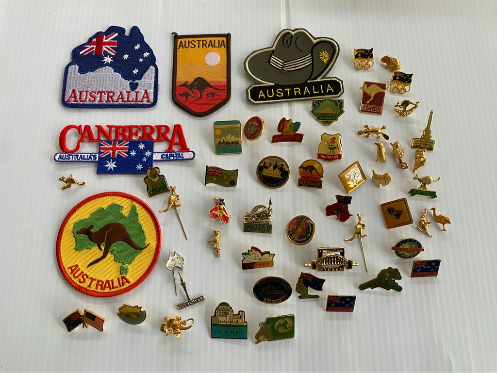 Large Lot Of Australian Patches And Trading Pins - image 1 of 8