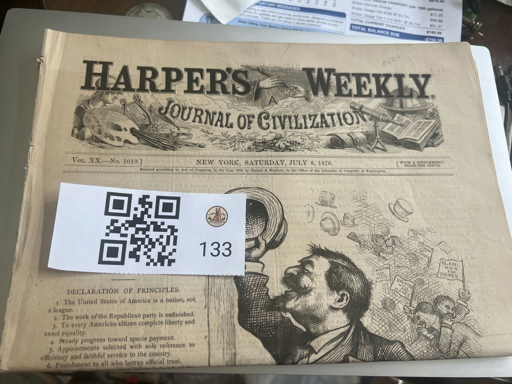 1850’s -1870s Newspapers Harper’s, Scranton Journal, Gleason - image 1 of 8