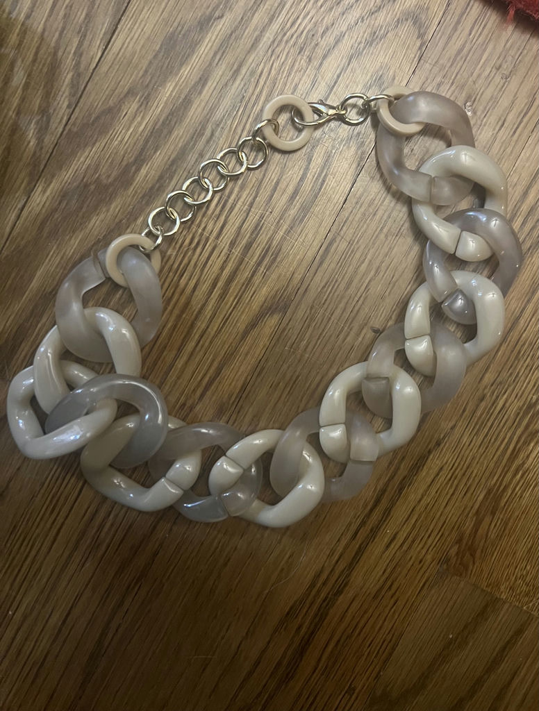 Pair Of Chunky Chain Modern Lucite Women’s Necklaces - image 2 of 6