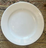 Two Antique White Iron Stone Salad Plates - thumbnail 2 of 6