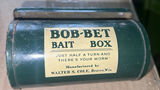 Bob-Bet Green Metal Fishing Bait Worm Box Beaver WI MCM - thumbnail 1 of 6