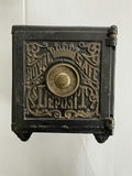 Cast Iron Bank Black Paint Antique - thumbnail 1 of 8