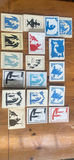 Doris Burdick Sample Silhouette Christmas Cards Large Lot - thumbnail 1 of 9