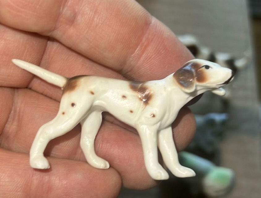 Miniature China In Porcelain Dogs Mcm Japan - image 2 of 9