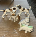Miniature China In Porcelain Dogs Mcm Japan - thumbnail 1 of 9