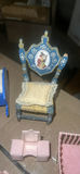 Lot Of Mcm Doll, Furniture Hand Painted Plastic And Japan - thumbnail 2 of 11